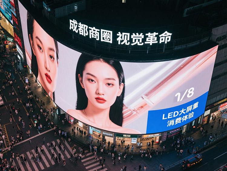 成都商圈的&ldquo;視覺革命&rdquo;：LED大屏如何重構(gòu)消費(fèi)體驗(yàn)|成都LED顯示屏
