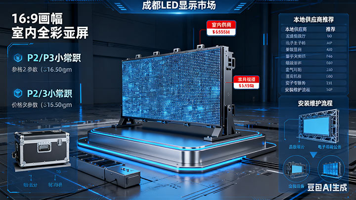 成都LED顯示屏選購(gòu)安裝全攻略｜供應(yīng)商排名、價(jià)格及維修服務(wù)指南